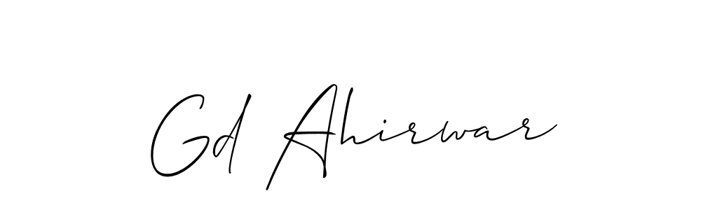 Make a beautiful signature design for name Gd Ahirwar. Use this online signature maker to create a handwritten signature for free. Gd Ahirwar signature style 2 images and pictures png