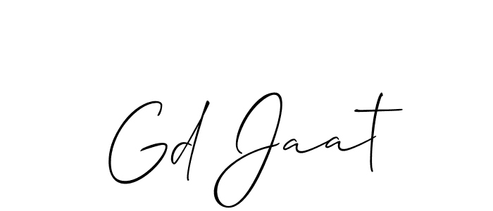 Make a beautiful signature design for name Gd Jaat. Use this online signature maker to create a handwritten signature for free. Gd Jaat signature style 2 images and pictures png