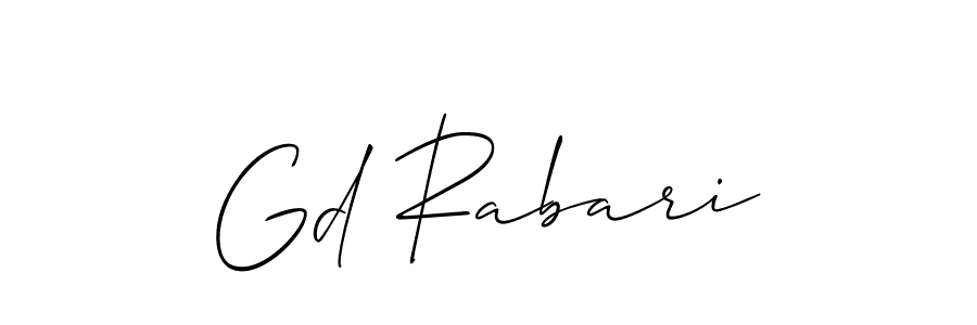 Best and Professional Signature Style for Gd Rabari. Allison_Script Best Signature Style Collection. Gd Rabari signature style 2 images and pictures png