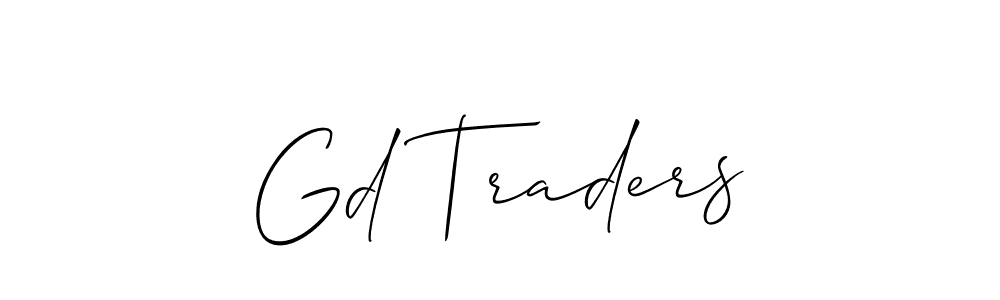 You should practise on your own different ways (Allison_Script) to write your name (Gd Traders) in signature. don't let someone else do it for you. Gd Traders signature style 2 images and pictures png