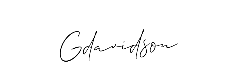 The best way (Allison_Script) to make a short signature is to pick only two or three words in your name. The name Gdavidson include a total of six letters. For converting this name. Gdavidson signature style 2 images and pictures png