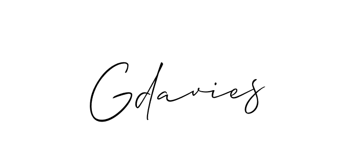 if you are searching for the best signature style for your name Gdavies. so please give up your signature search. here we have designed multiple signature styles  using Allison_Script. Gdavies signature style 2 images and pictures png