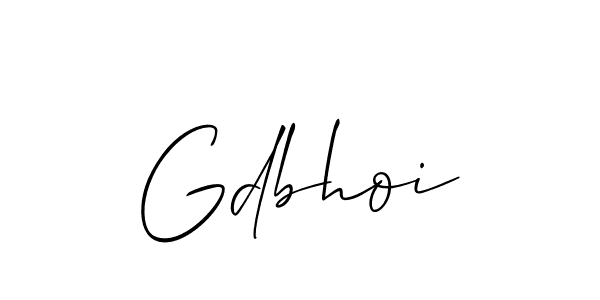 How to make Gdbhoi signature? Allison_Script is a professional autograph style. Create handwritten signature for Gdbhoi name. Gdbhoi signature style 2 images and pictures png