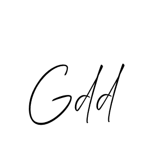 Design your own signature with our free online signature maker. With this signature software, you can create a handwritten (Allison_Script) signature for name Gdd. Gdd signature style 2 images and pictures png