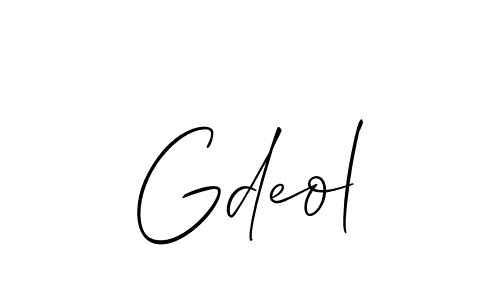 Make a beautiful signature design for name Gdeol. With this signature (Allison_Script) style, you can create a handwritten signature for free. Gdeol signature style 2 images and pictures png