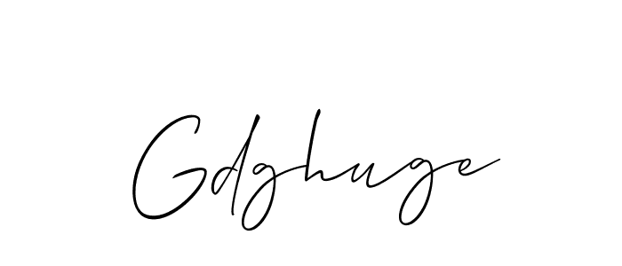 It looks lik you need a new signature style for name Gdghuge. Design unique handwritten (Allison_Script) signature with our free signature maker in just a few clicks. Gdghuge signature style 2 images and pictures png