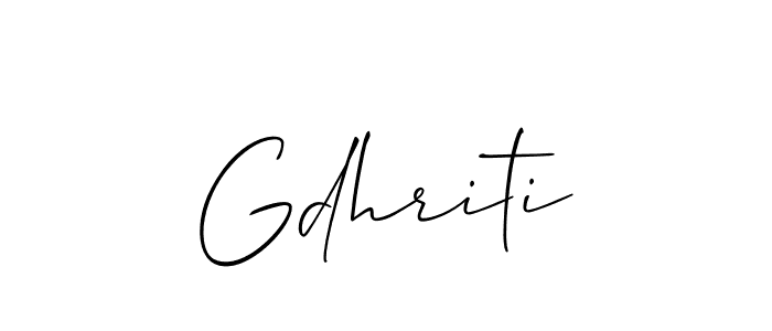 Gdhriti stylish signature style. Best Handwritten Sign (Allison_Script) for my name. Handwritten Signature Collection Ideas for my name Gdhriti. Gdhriti signature style 2 images and pictures png