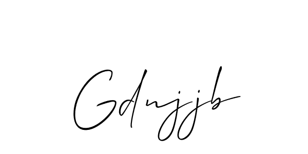 Design your own signature with our free online signature maker. With this signature software, you can create a handwritten (Allison_Script) signature for name Gdnjjb. Gdnjjb signature style 2 images and pictures png