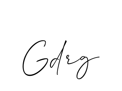 Make a beautiful signature design for name Gdrg. With this signature (Allison_Script) style, you can create a handwritten signature for free. Gdrg signature style 2 images and pictures png