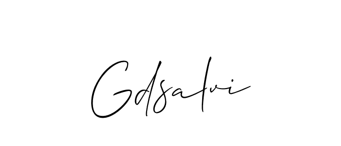 The best way (Allison_Script) to make a short signature is to pick only two or three words in your name. The name Gdsalvi include a total of six letters. For converting this name. Gdsalvi signature style 2 images and pictures png