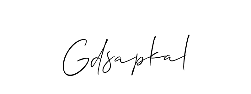 Also we have Gdsapkal name is the best signature style. Create professional handwritten signature collection using Allison_Script autograph style. Gdsapkal signature style 2 images and pictures png
