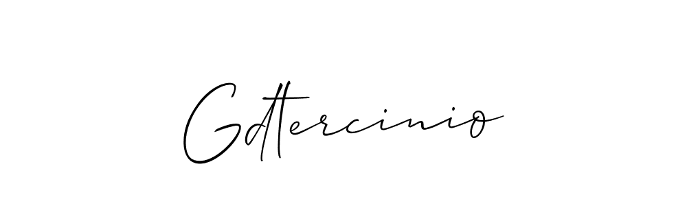 How to make Gdtercinio name signature. Use Allison_Script style for creating short signs online. This is the latest handwritten sign. Gdtercinio signature style 2 images and pictures png