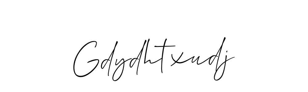 Allison_Script is a professional signature style that is perfect for those who want to add a touch of class to their signature. It is also a great choice for those who want to make their signature more unique. Get Gdydhtxudj name to fancy signature for free. Gdydhtxudj signature style 2 images and pictures png