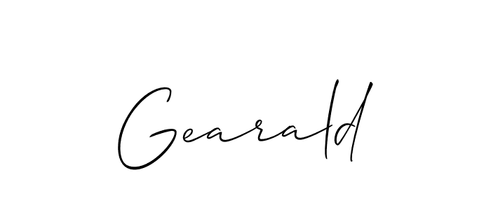 See photos of Gearald official signature by Spectra . Check more albums & portfolios. Read reviews & check more about Allison_Script font. Gearald signature style 2 images and pictures png