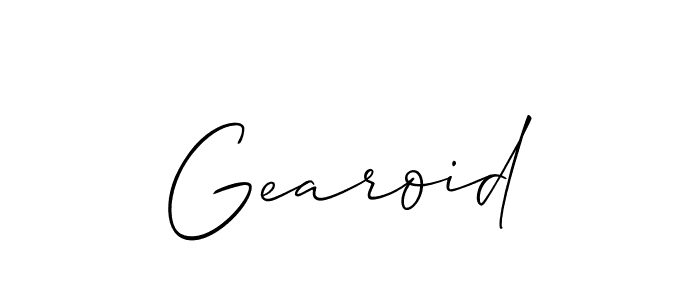 Make a short Gearoid signature style. Manage your documents anywhere anytime using Allison_Script. Create and add eSignatures, submit forms, share and send files easily. Gearoid signature style 2 images and pictures png