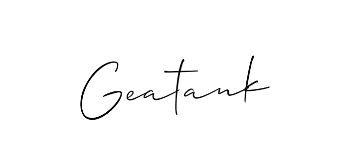 Make a beautiful signature design for name Geatank. Use this online signature maker to create a handwritten signature for free. Geatank signature style 2 images and pictures png