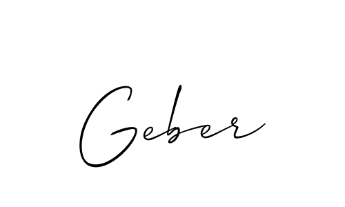 Best and Professional Signature Style for Geber. Allison_Script Best Signature Style Collection. Geber signature style 2 images and pictures png