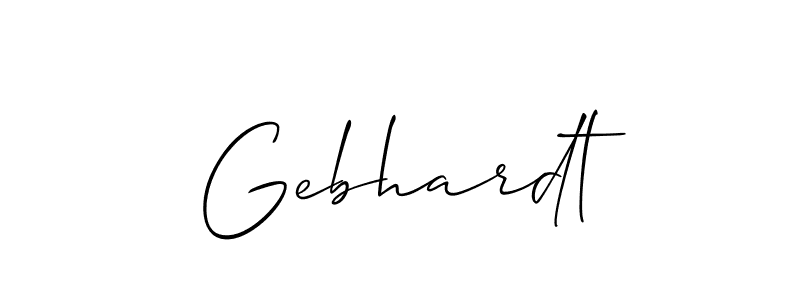It looks lik you need a new signature style for name Gebhardt. Design unique handwritten (Allison_Script) signature with our free signature maker in just a few clicks. Gebhardt signature style 2 images and pictures png