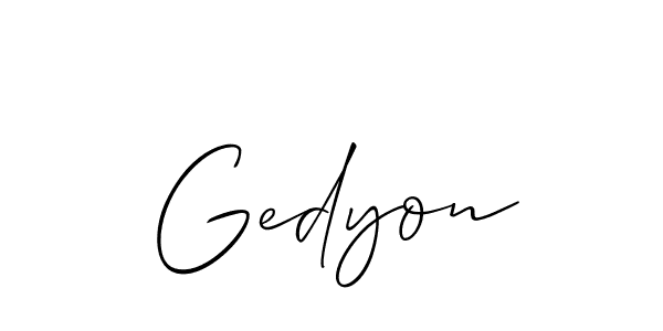 How to Draw Gedyon signature style? Allison_Script is a latest design signature styles for name Gedyon. Gedyon signature style 2 images and pictures png