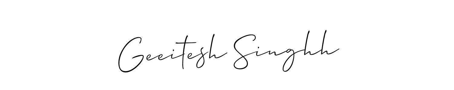 Similarly Allison_Script is the best handwritten signature design. Signature creator online .You can use it as an online autograph creator for name Geeitesh Singhh. Geeitesh Singhh signature style 2 images and pictures png