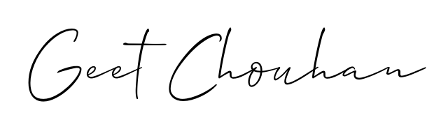 A modern signature idea for name Geet Chouhan using Allison_Script font. Clean strokes and elegant curves make it stand out instantly. Geet Chouhan signature style 2 images and pictures png