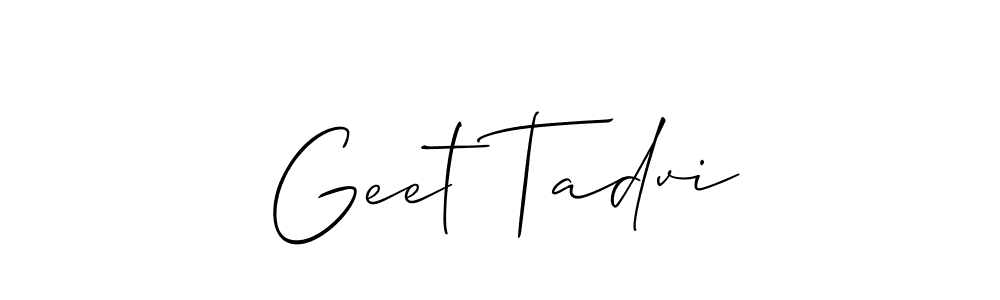 See photos of Geet Tadvi official signature by Spectra . Check more albums & portfolios. Read reviews & check more about Allison_Script font. Geet Tadvi signature style 2 images and pictures png