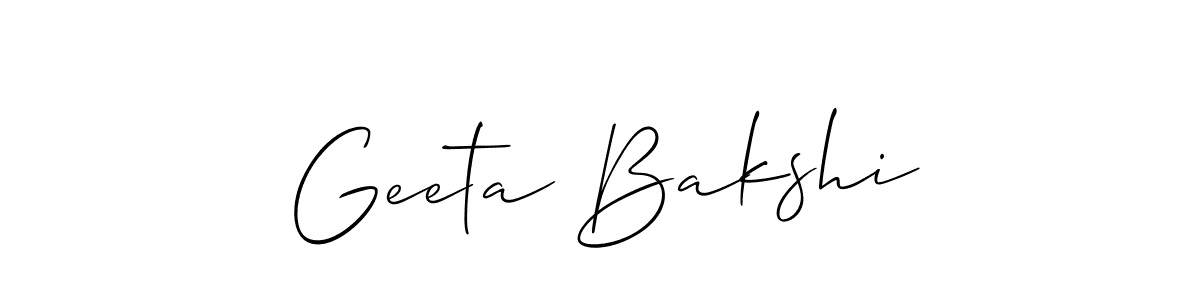 Best and Professional Signature Style for Geeta Bakshi. Allison_Script Best Signature Style Collection. Geeta Bakshi signature style 2 images and pictures png