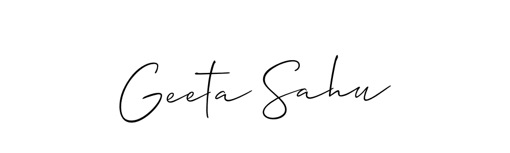 Check out images of Autograph of Geeta Sahu name. Actor Geeta Sahu Signature Style. Allison_Script is a professional sign style online. Geeta Sahu signature style 2 images and pictures png