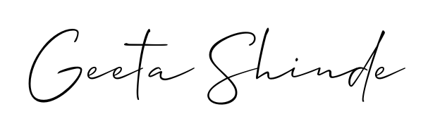 The Allison_Script typeface gives name Geeta Shinde a refined look. Suitable for certificates, diplomas, and official verification. Geeta Shinde signature style 2 images and pictures png