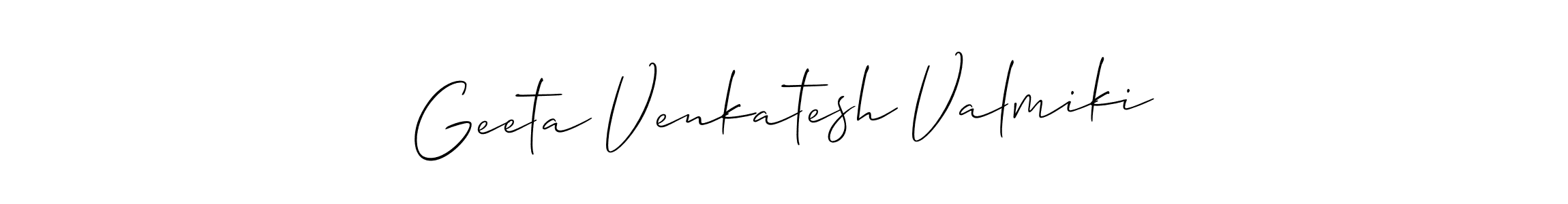 Make a beautiful signature design for name Geeta Venkatesh Valmiki. Use this online signature maker to create a handwritten signature for free. Geeta Venkatesh Valmiki signature style 2 images and pictures png