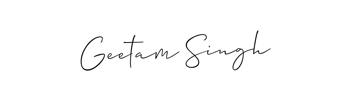 Geetam Singh stylish signature style. Best Handwritten Sign (Allison_Script) for my name. Handwritten Signature Collection Ideas for my name Geetam Singh. Geetam Singh signature style 2 images and pictures png