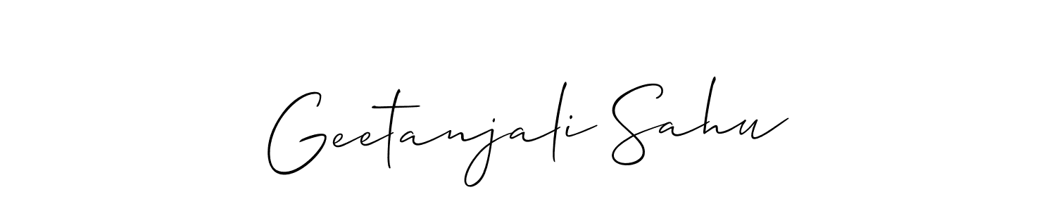 Geetanjali Sahu stylish signature style. Best Handwritten Sign (Allison_Script) for my name. Handwritten Signature Collection Ideas for my name Geetanjali Sahu. Geetanjali Sahu signature style 2 images and pictures png