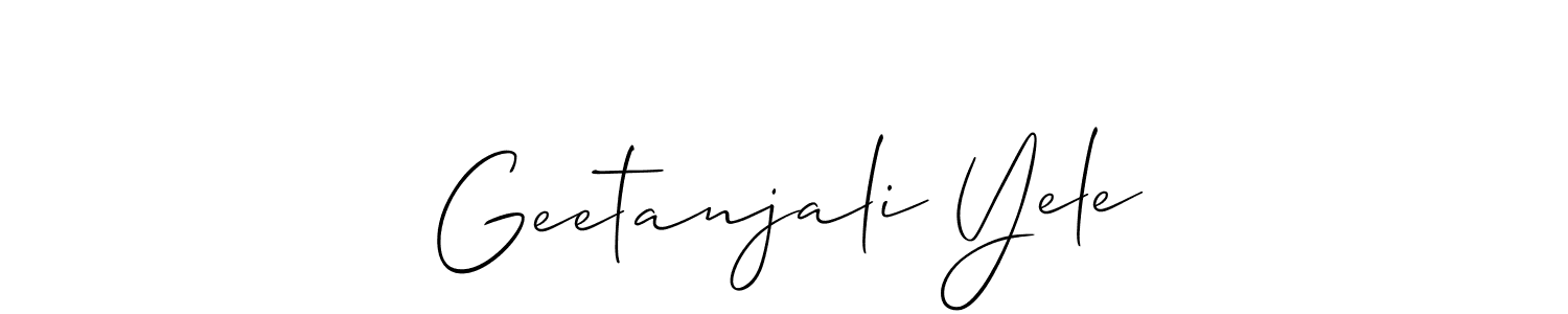 Best and Professional Signature Style for Geetanjali Yele. Allison_Script Best Signature Style Collection. Geetanjali Yele signature style 2 images and pictures png