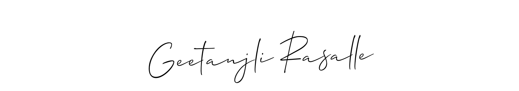 How to make Geetanjli Rasalle name signature. Use Allison_Script style for creating short signs online. This is the latest handwritten sign. Geetanjli Rasalle signature style 2 images and pictures png