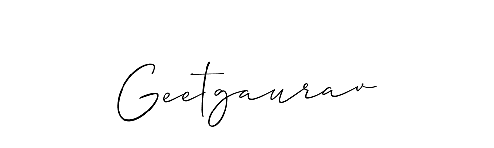 Geetgaurav stylish signature style. Best Handwritten Sign (Allison_Script) for my name. Handwritten Signature Collection Ideas for my name Geetgaurav. Geetgaurav signature style 2 images and pictures png