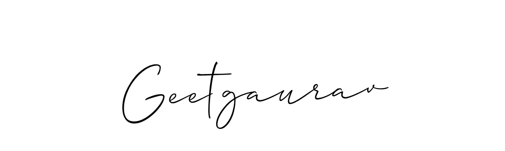 Geetgaurav stylish signature style. Best Handwritten Sign (Allison_Script) for my name. Handwritten Signature Collection Ideas for my name Geetgaurav. Geetgaurav signature style 2 images and pictures png