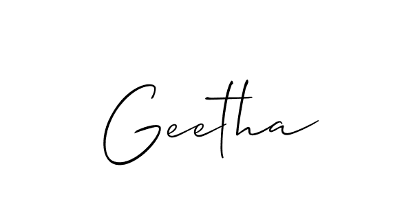How to Draw Geetha signature style? Allison_Script is a latest design signature styles for name Geetha. Geetha signature style 2 images and pictures png
