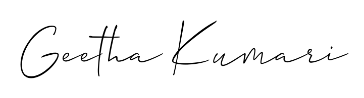 Elevate your brand with a stunning Geetha Kumari eSignature. The Allison_Script style provides a balanced, flowing aesthetic for everyday signing. Geetha Kumari signature style 2 images and pictures png