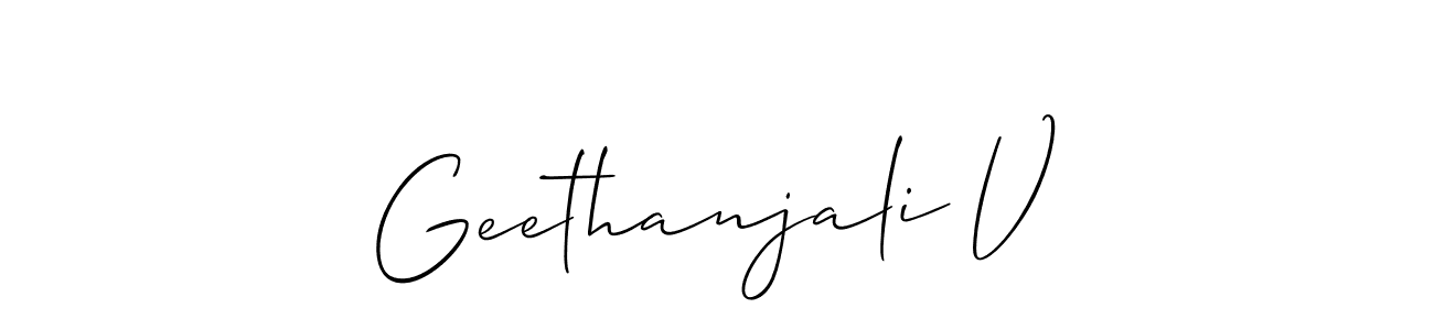 Here are the top 10 professional signature styles for the name Geethanjali V. These are the best autograph styles you can use for your name. Geethanjali V signature style 2 images and pictures png