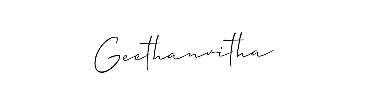 Once you've used our free online signature maker to create your best signature Allison_Script style, it's time to enjoy all of the benefits that Geethanvitha name signing documents. Geethanvitha signature style 2 images and pictures png