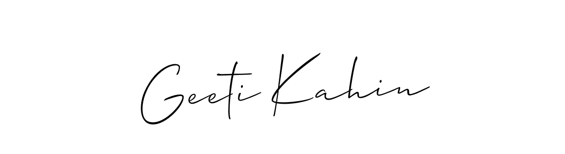Best and Professional Signature Style for Geeti Kahin. Allison_Script Best Signature Style Collection. Geeti Kahin signature style 2 images and pictures png
