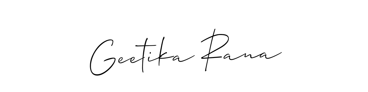 Make a beautiful signature design for name Geetika Rana. Use this online signature maker to create a handwritten signature for free. Geetika Rana signature style 2 images and pictures png