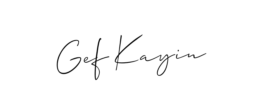 Make a beautiful signature design for name Gef Kayin. Use this online signature maker to create a handwritten signature for free. Gef Kayin signature style 2 images and pictures png