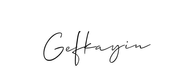 How to Draw Gefkayin signature style? Allison_Script is a latest design signature styles for name Gefkayin. Gefkayin signature style 2 images and pictures png