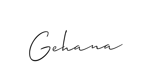 Gehana stylish signature style. Best Handwritten Sign (Allison_Script) for my name. Handwritten Signature Collection Ideas for my name Gehana. Gehana signature style 2 images and pictures png