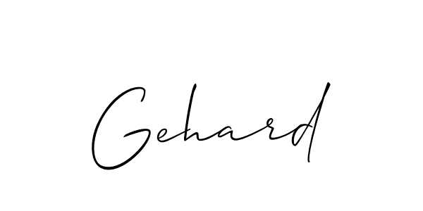 Make a short Gehard signature style. Manage your documents anywhere anytime using Allison_Script. Create and add eSignatures, submit forms, share and send files easily. Gehard signature style 2 images and pictures png