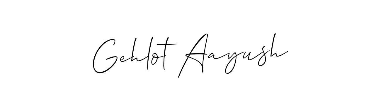 It looks lik you need a new signature style for name Gehlot Aayush. Design unique handwritten (Allison_Script) signature with our free signature maker in just a few clicks. Gehlot Aayush signature style 2 images and pictures png