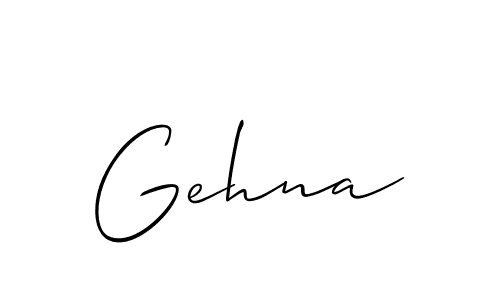 Also we have Gehna name is the best signature style. Create professional handwritten signature collection using Allison_Script autograph style. Gehna signature style 2 images and pictures png