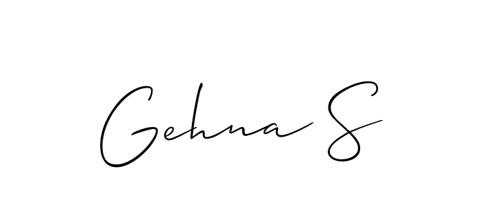 Also You can easily find your signature by using the search form. We will create Gehna S name handwritten signature images for you free of cost using Allison_Script sign style. Gehna S signature style 2 images and pictures png