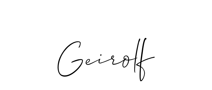 Also You can easily find your signature by using the search form. We will create Geirolf name handwritten signature images for you free of cost using Allison_Script sign style. Geirolf signature style 2 images and pictures png